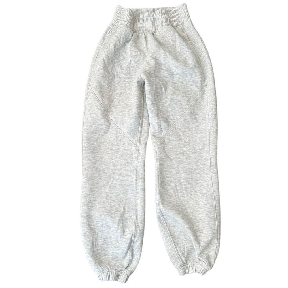 Abercrombie & Fitch YPB Joggers Barrel Front Seam Sweatpants Grey NeoKnit XS